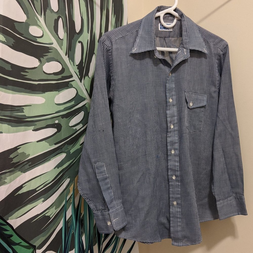 Vintage LAND'S END Men's Button Up - L